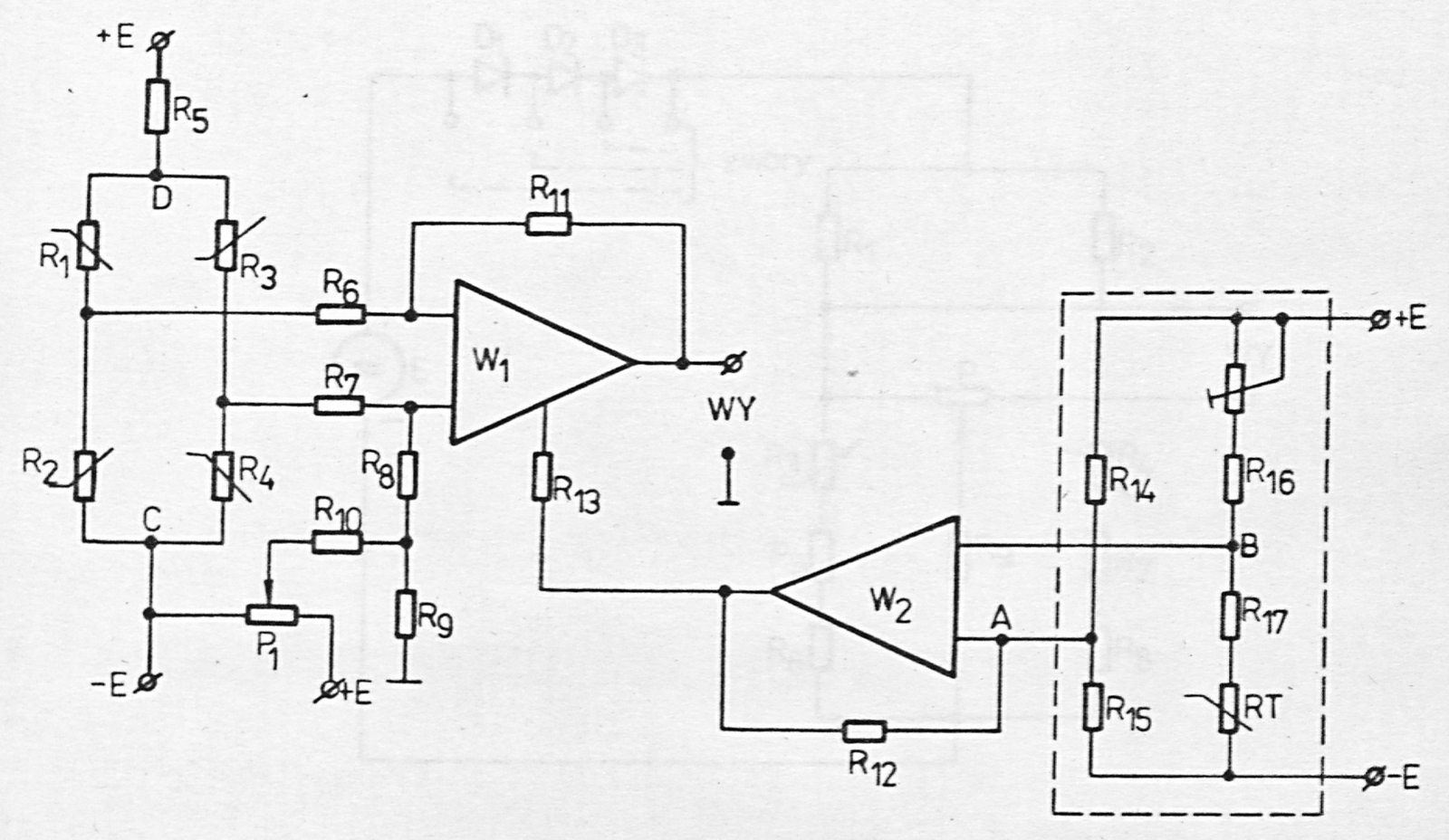 Fig. 7. Compensation circuit developed at MIFI, USSR [37]